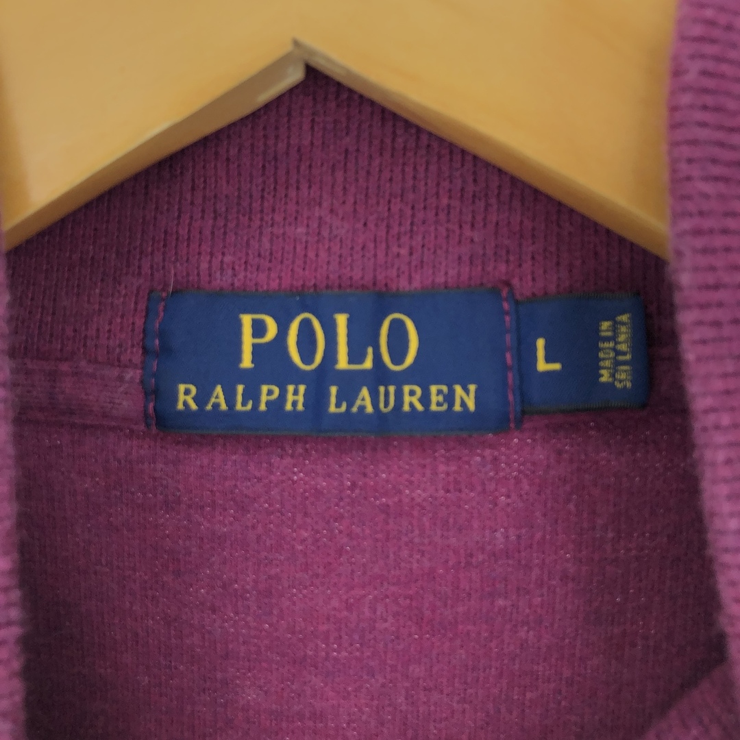 Ralph Lauren(ラルフローレン)の古着 ラルフローレン Ralph Lauren POLO RALPH LAUREN コットンニットハーフジップセーター メンズL /eaa398191 メンズのトップス(ニット/セーター)の商品写真