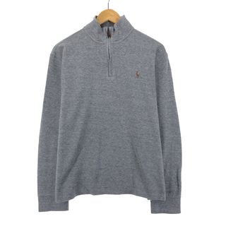 ラルフローレン(Ralph Lauren)の古着 ラルフローレン Ralph Lauren POLO RALPH LAUREN コットンニットハーフジップセーター メンズM /eaa398197(ニット/セーター)