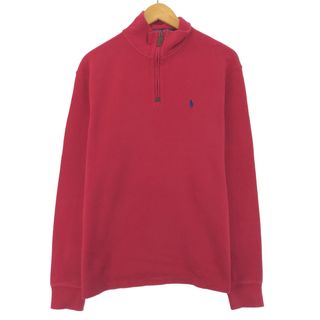 ラルフローレン(Ralph Lauren)の古着 ラルフローレン Ralph Lauren POLO RALPH LAUREN コットンニットハーフジップセーター メンズM /eaa398198(ニット/セーター)