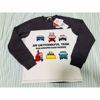 ムージョンジョン(mou jon jon)の働く車　仕掛け　トレーナー(Tシャツ/カットソー)