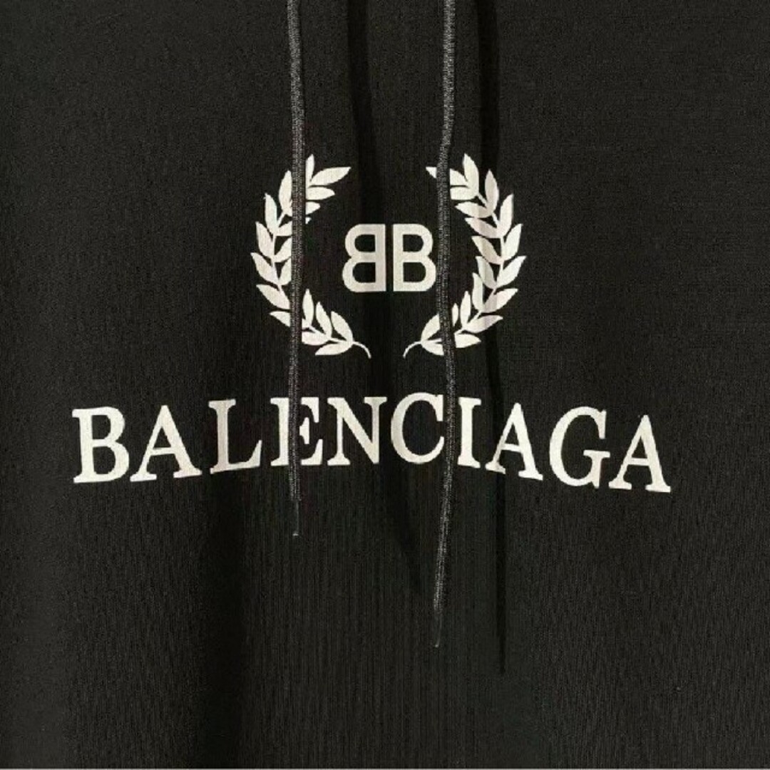 公式/送料無料 【新品未使用】BALENCIAGA BBエンブレム フーディ