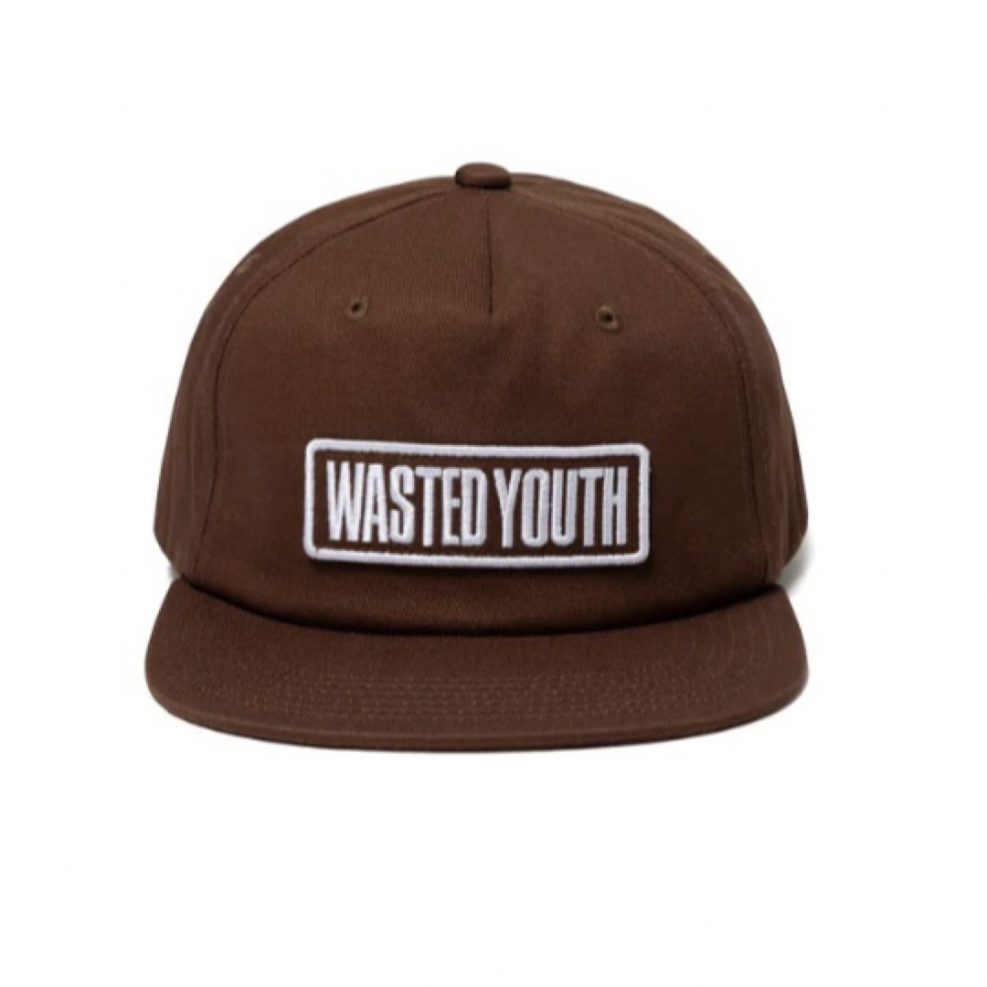 Wasted youth キャップ ブラウン ウエステッドユース