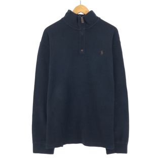 ラルフローレン(Ralph Lauren)の古着 ラルフローレン Ralph Lauren POLO RALPH LAUREN コットンニットハーフジップセーター メンズXXL /eaa398116(ニット/セーター)