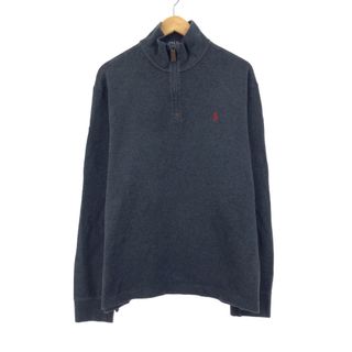 ラルフローレン(Ralph Lauren)の古着 ラルフローレン Ralph Lauren POLO RALPH LAUREN コットンニットハーフジップセーター メンズL /eaa398132(ニット/セーター)