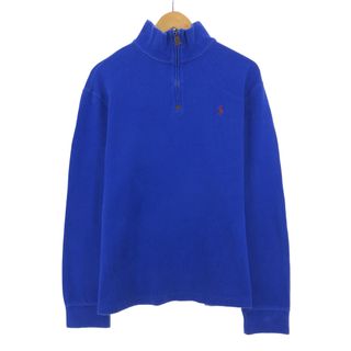 ラルフローレン(Ralph Lauren)の古着 ラルフローレン Ralph Lauren POLO RALPH LAUREN コットンニットハーフジップセーター メンズL /eaa398112(ニット/セーター)