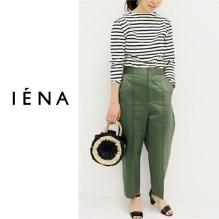 イエナ(IENA)のIENA コットンサテンクロップドパンツ(カジュアルパンツ)