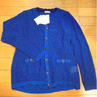 セシカ(C'est ChiC'a)のセシカ カーディガン ブルー ニット セシカブルー(カーディガン)