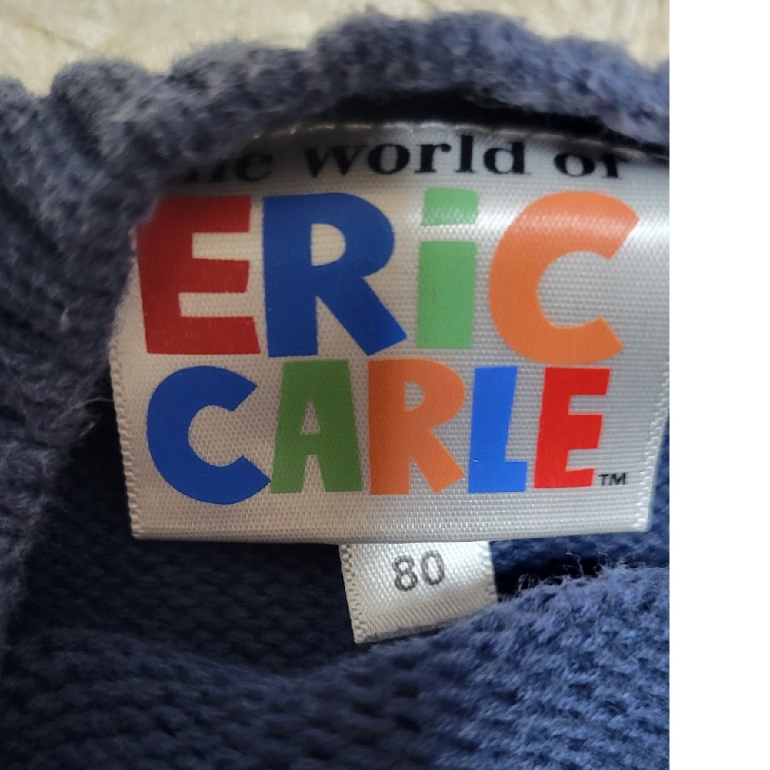 ERIC CARLE(エリックカール)のはらぺこあおむし　ニット　80センチ キッズ/ベビー/マタニティのベビー服(~85cm)(ニット/セーター)の商品写真