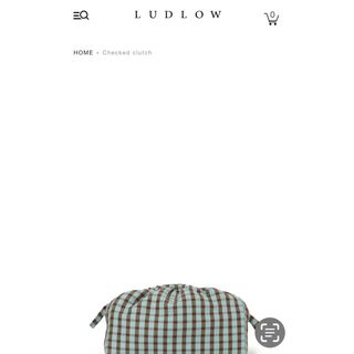 ラドロー　クラッチバッグ　ビッグバッグ　checked clutch