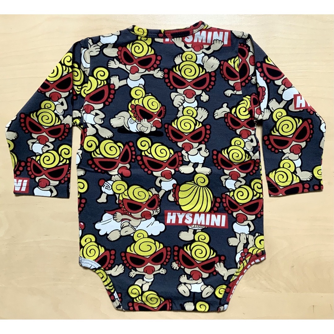 HYSTERIC MINI(ヒステリックミニ)のヒスミニ☆正規品☆新品☆長袖☆ロンパース☆70㎝☆PARTY TIME総柄 キッズ/ベビー/マタニティのベビー服(~85cm)(ロンパース)の商品写真