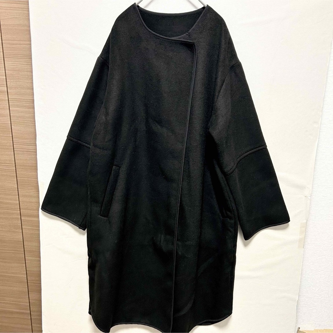 GALLARDA GALANTE(ガリャルダガランテ)の3746 gallardagalante コート ブラック F 新品未使用 レディースのジャケット/アウター(ロングコート)の商品写真