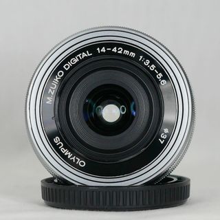 OLYMPUS - オリンパス 電動パンケーキレンズ M.ZUIKO 14-42mm シルバー