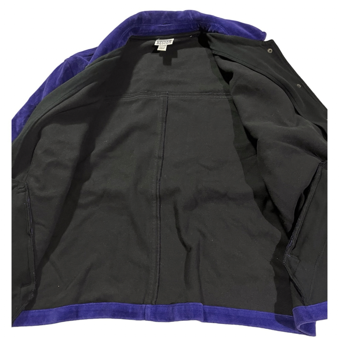 CHICO'S DESIGN ベロアジャケット　パープル メンズのジャケット/アウター(ブルゾン)の商品写真