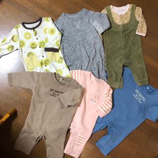 ベビーギャップ(babyGAP)の長袖ロンパース　6着まとめ(ロンパース)