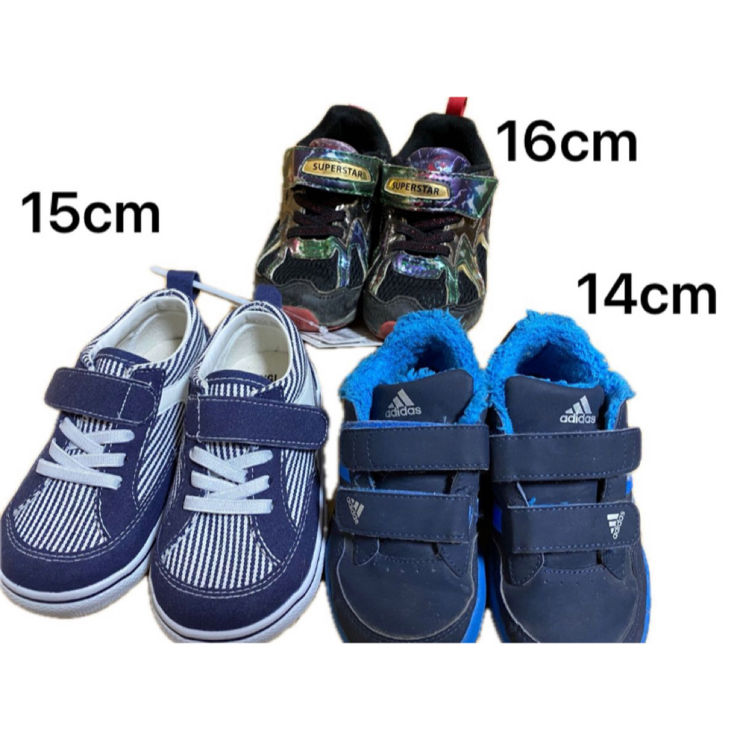 adidas(アディダス)のスニーカー 靴 adidas  シューズ 14cm 15cm 16cm キッズ/ベビー/マタニティのベビー靴/シューズ(~14cm)(スニーカー)の商品写真