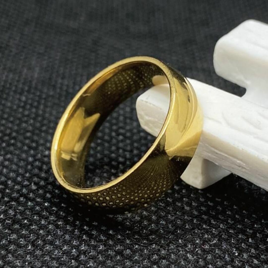 メンズ レディース リング 指輪 最新 ゴールド 8mm シルバー レディースのアクセサリー(リング(指輪))の商品写真