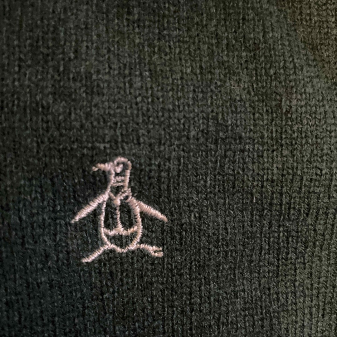 【新品タグ付】マンシングウェアグランドスラム刺繍セーター　ボーダー　黒　L