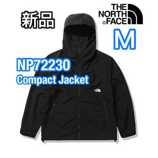 ザノースフェイス(THE NORTH FACE)の新品 ノースフェイス コンパクトジャケット NP72230 ブラック 黒(ナイロンジャケット)