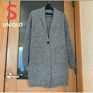 UNIQLO - 【UNIQLO】 ウールリブニットコート（長袖） S