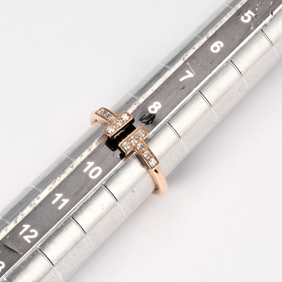 Tiffany & Co.(ティファニー)の【TIFFANY&Co.】ティファニー Tワイヤー K18ピンクゴールド×12P ダイヤモンド 9号 レディース リング・指輪 レディースのアクセサリー(リング(指輪))の商品写真