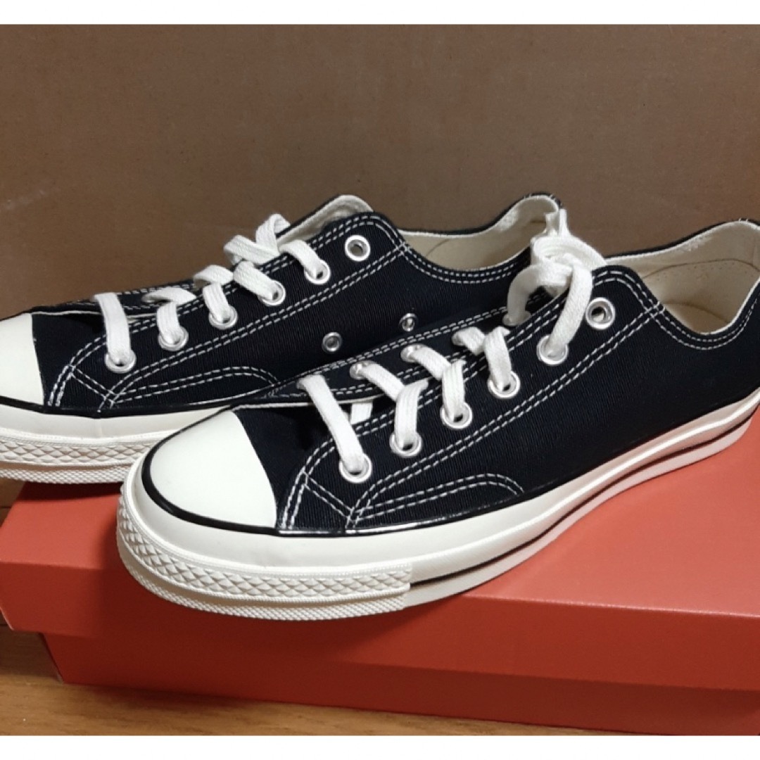 スニーカーコンバース converse 25cm us6.5 BLACK 黒 スニーカー