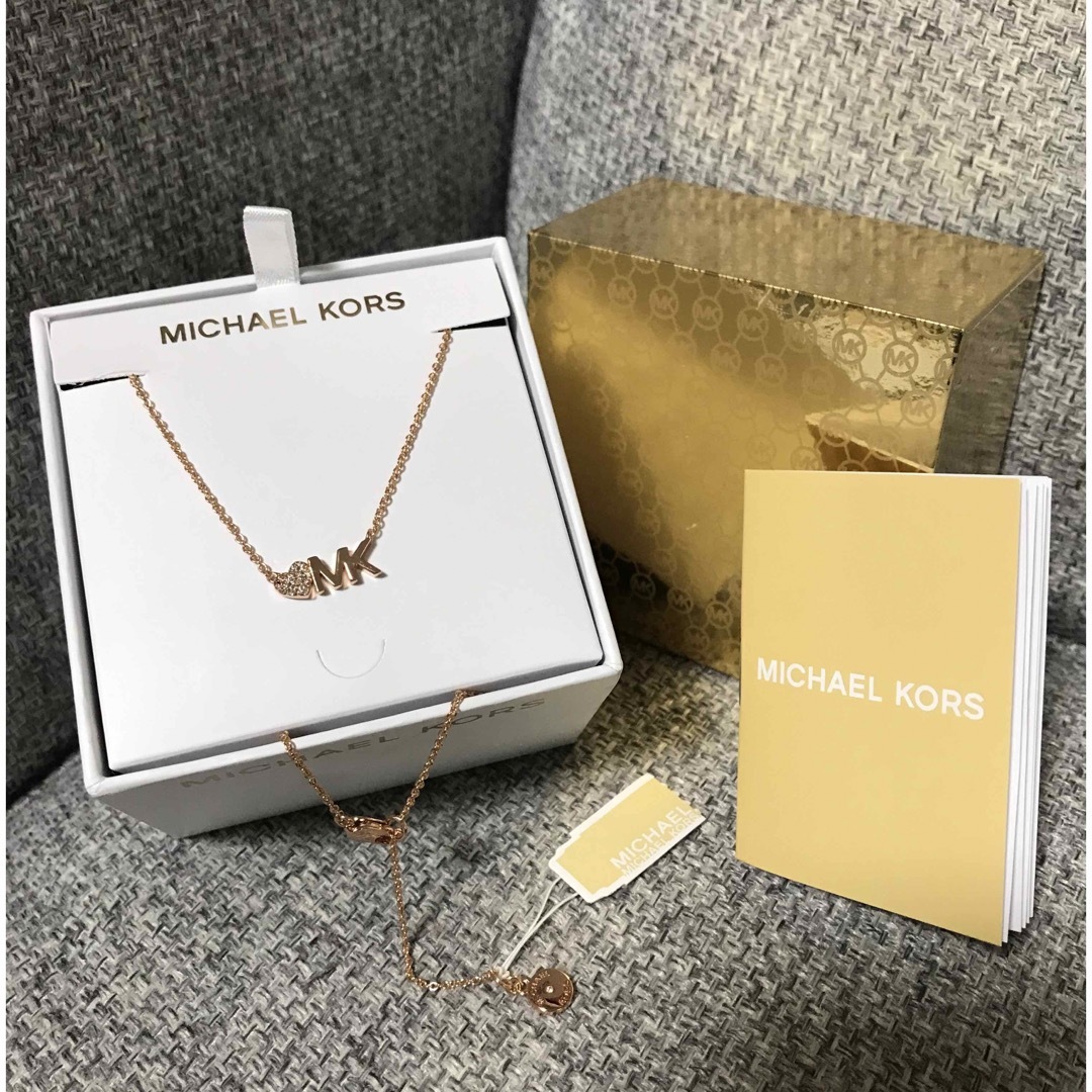 マイケルコース新品正規品　Michael Kors マイケルコース　ピンクゴールドネックレス