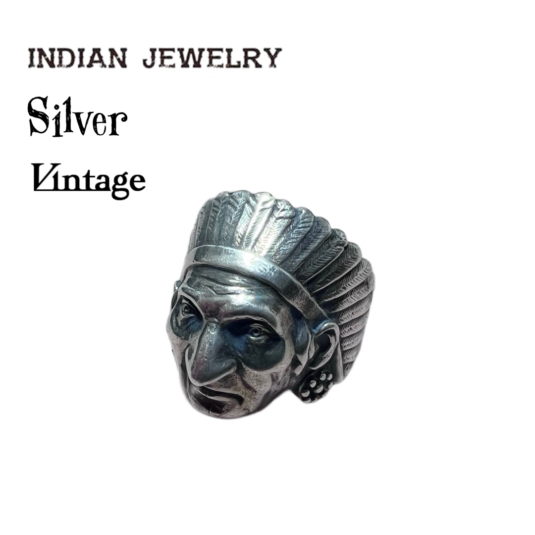 シルバー付属品925刻印★Indian jewelry インディアンジュエリー フェイスリング
