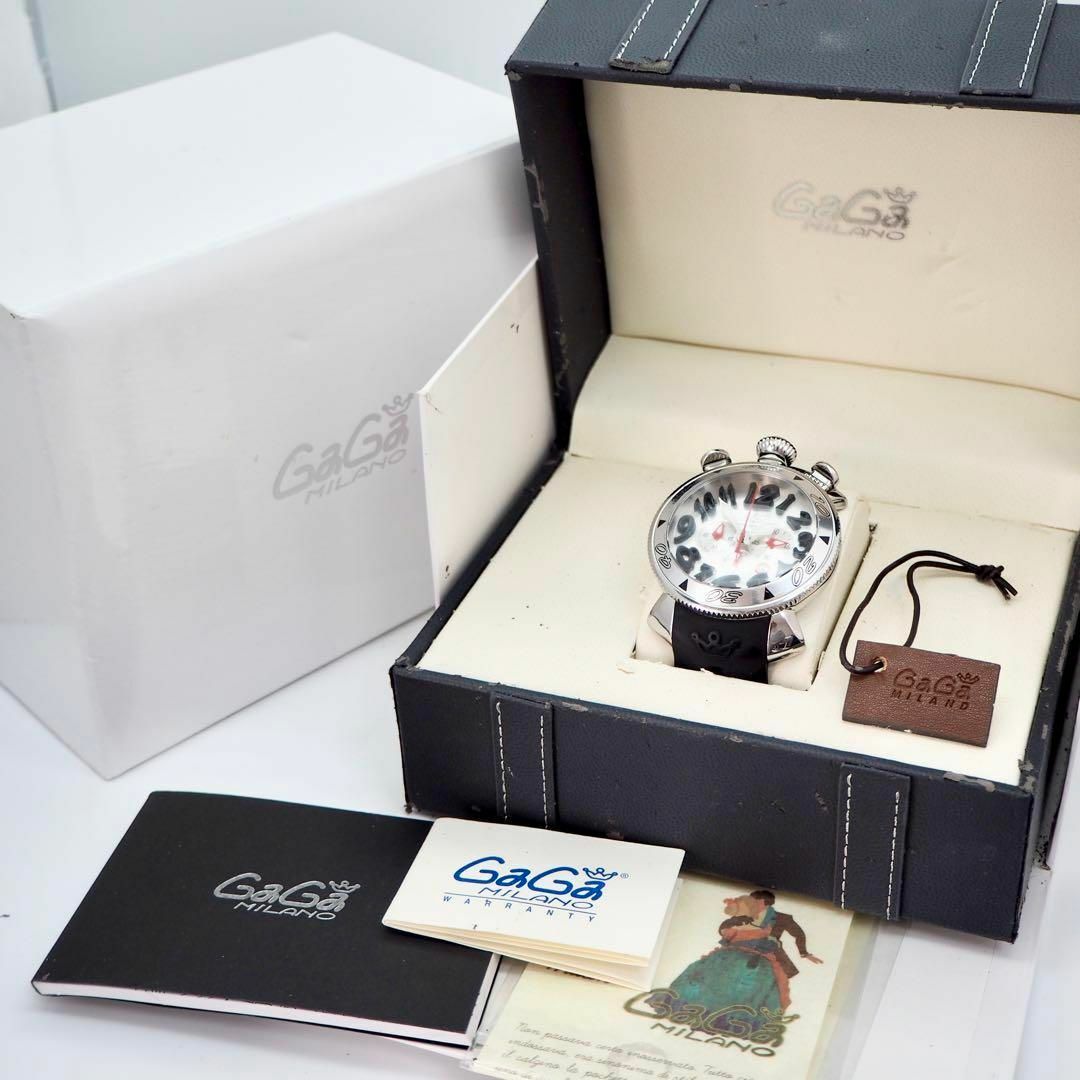 GaGa MILANO(ガガミラノ)の148 GaGa MILANO ガガミラノ時計　メンズ腕時計　クロノグラフ　箱付 メンズの時計(腕時計(アナログ))の商品写真