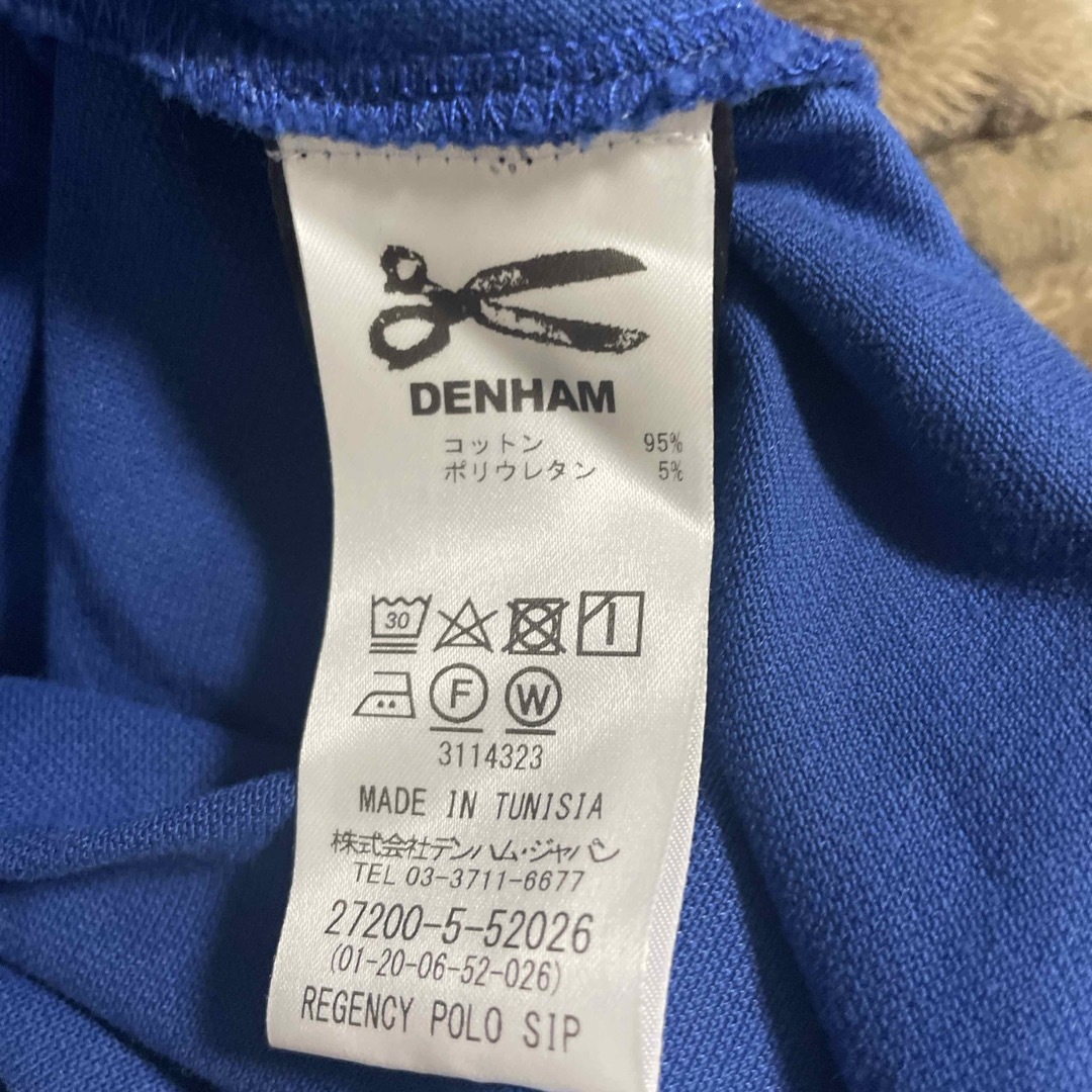 DENHAM(デンハム)のDENHAM デンハム　ポロシャツ　ブルー メンズのトップス(ポロシャツ)の商品写真