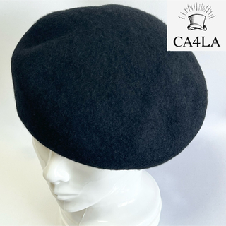 カシラ(CA4LA)の【美品】CA4LAカシラ 日本製 幅広いコーデにハマる！シンプルなウールベレー(ハンチング/ベレー帽)