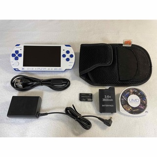 プレイステーションポータブル(PlayStation Portable)の☆レアカラー☆ PSP-3000 (PSPJ-30018) ホワイト/ブルー(携帯用ゲーム機本体)