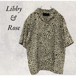 【Libby&Rose】 シャツ ヒョウ柄 柄シャツ 羽織り ブラウス (シャツ/ブラウス(長袖/七分))