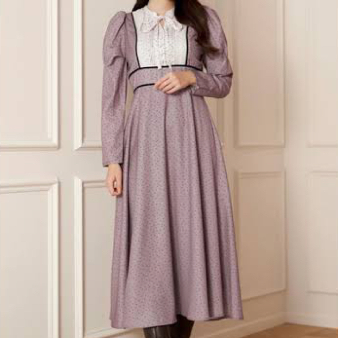 Her lip to(ハーリップトゥ)のHerlipto Orangerie Dot Long Dress レディースのワンピース(ロングワンピース/マキシワンピース)の商品写真