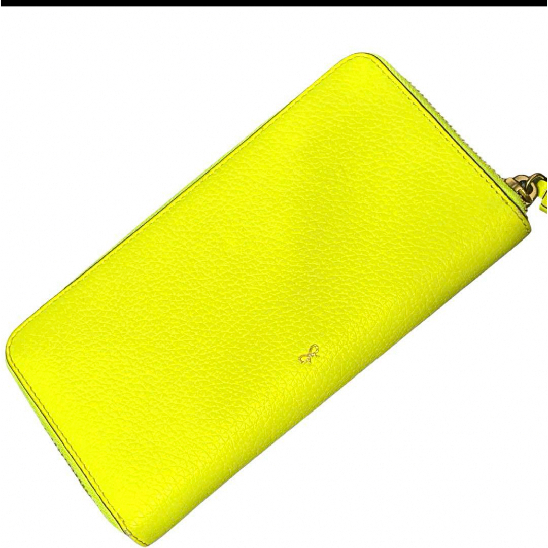 超希少色 ANYA HINDMARCH 長財布 ラウンドファスナー スマイル 超希少色 ANYA HINDMARCH 長財布 ラウンドファスナー スマイル