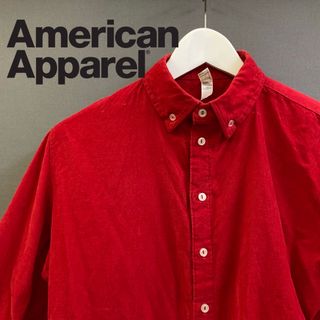 アメリカンアパレル(American Apparel)の【匿名配送】XS アメリカンアパレル コーデュロイ 長袖シャツ BD(シャツ)