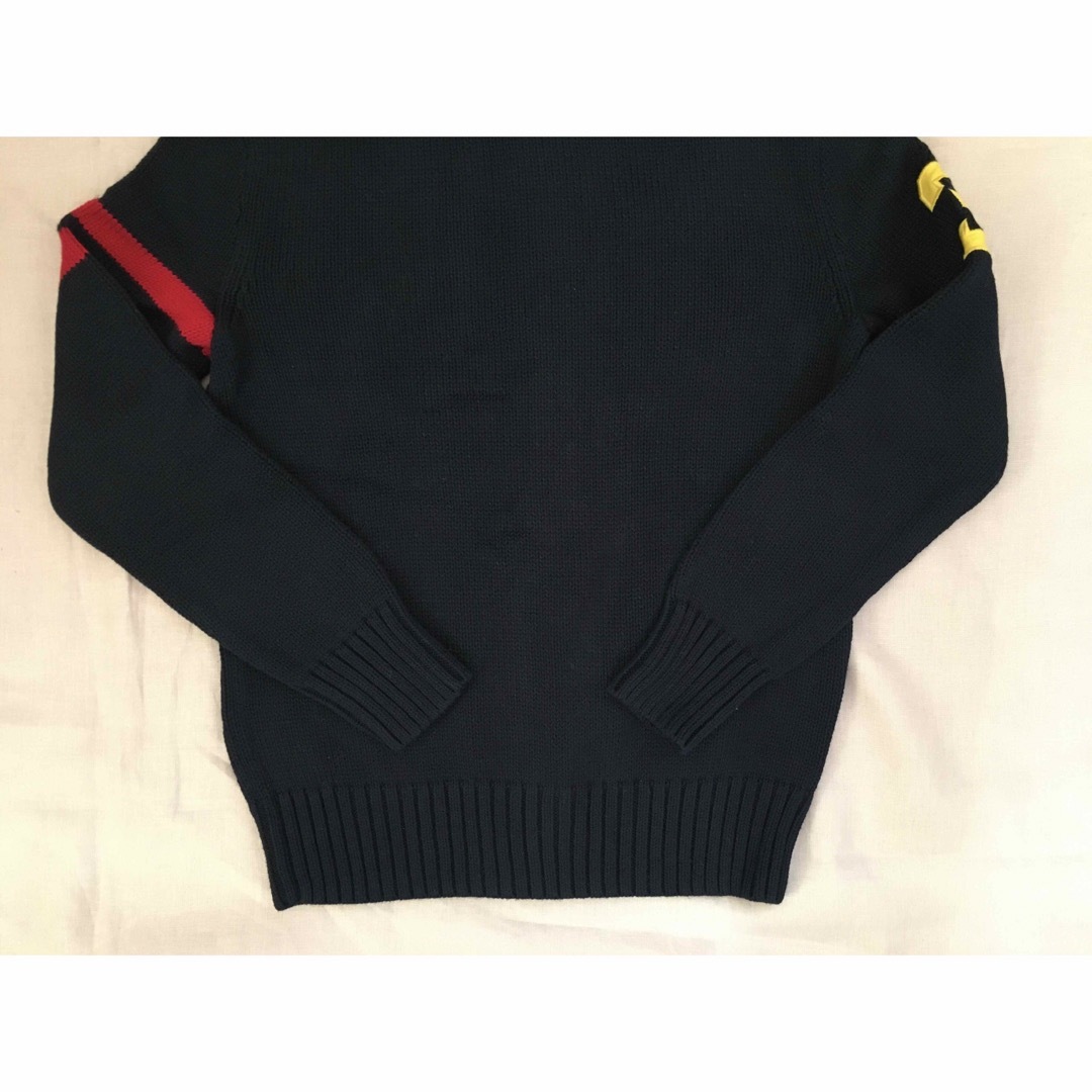 POLO RALPH LAUREN(ポロラルフローレン)の新品未使用　ポロラルフローレン コットンニットパーカー 150 キッズ/ベビー/マタニティのキッズ服男の子用(90cm~)(ニット)の商品写真