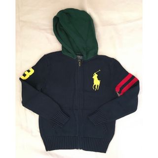 ポロラルフローレン(POLO RALPH LAUREN)の新品未使用　ポロラルフローレン コットンニットパーカー 150(ニット)