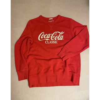 コカコーラ(コカ・コーラ)のコカコーラ スウェット パーカー トップス 赤 レッド ロゴ(スウェット)