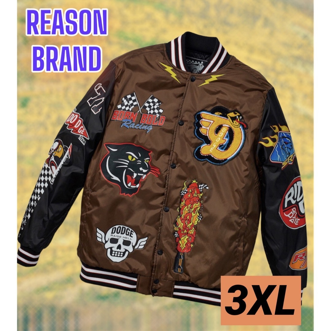 REASON × DODGE コラボ ボンバージャケット 3XLの通販 by REASON × DODGE コラボ ボンバージャケット 3XLの通販 by