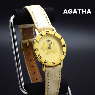 アガタ(AGATHA)のAGATHA 腕時計 フランス製 ゴールド 可愛いテリア文字盤(腕時計)