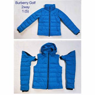 バーバリー(BURBERRY)のBurberry Golf  2way バックロゴ ダウンジャケット　S(ダウンジャケット)