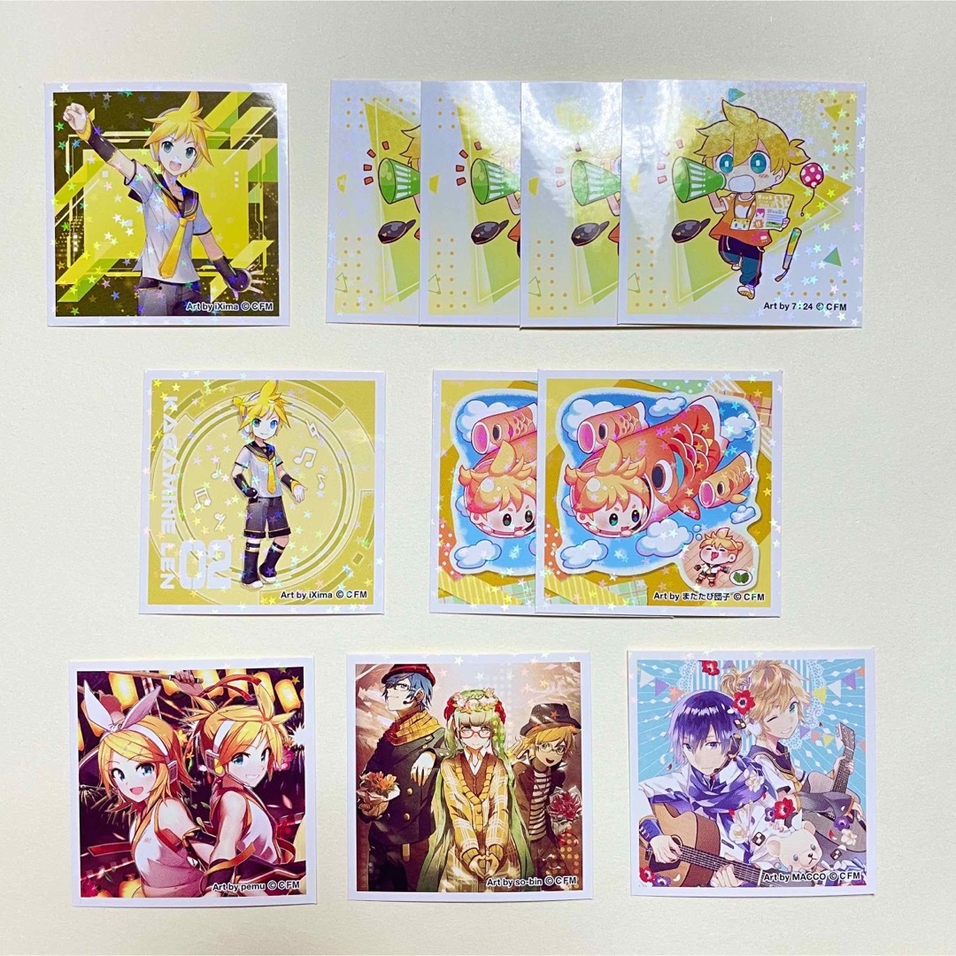 初音ミク シールコレクション 鏡音レン11枚 エンタメ/ホビーのおもちゃ/ぬいぐるみ(キャラクターグッズ)の商品写真