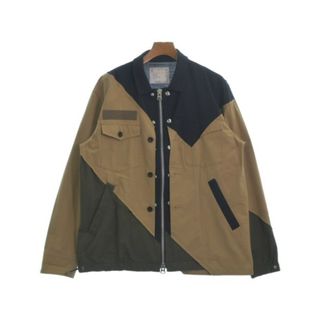 sacai - sacai サカイ ブルゾン（その他） 2(M位) ベージュx紺 【古着