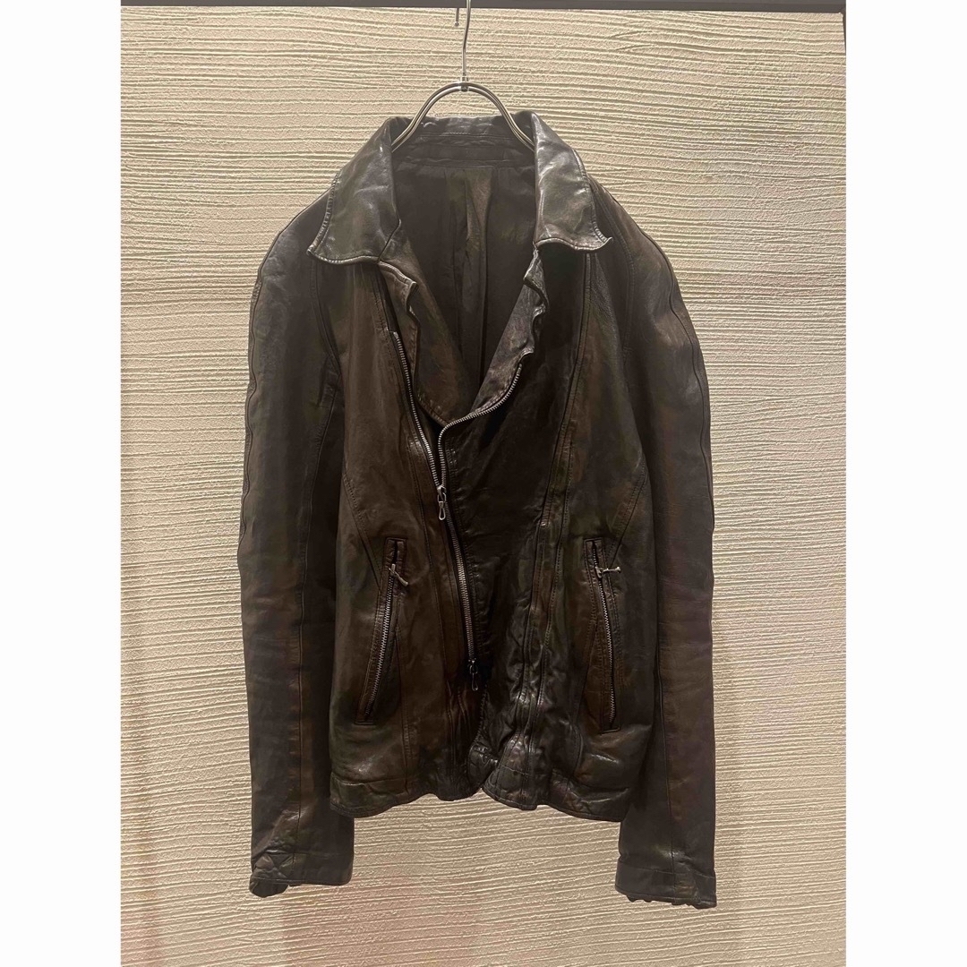 レザージャケット00s julius ユリウス leather riders jacket