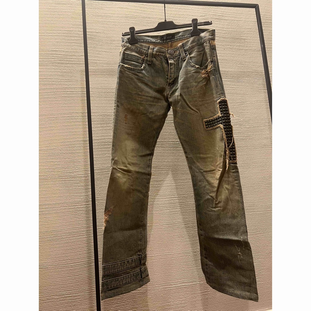 LED RECHWE - led rechwe cross denim 00s archive y2kの通販 by LED RECHWE - led rechwe cross denim 00s archive y2kの通販 by