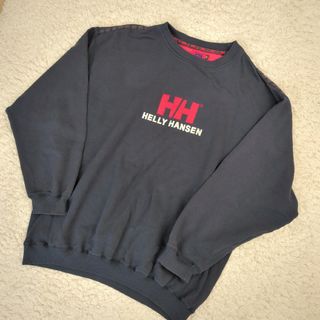 ヘリーハンセン(HELLY HANSEN)の良品 OLD HELLY HANSEN 刺繍ロゴ センターロゴ  XXL(スウェット)