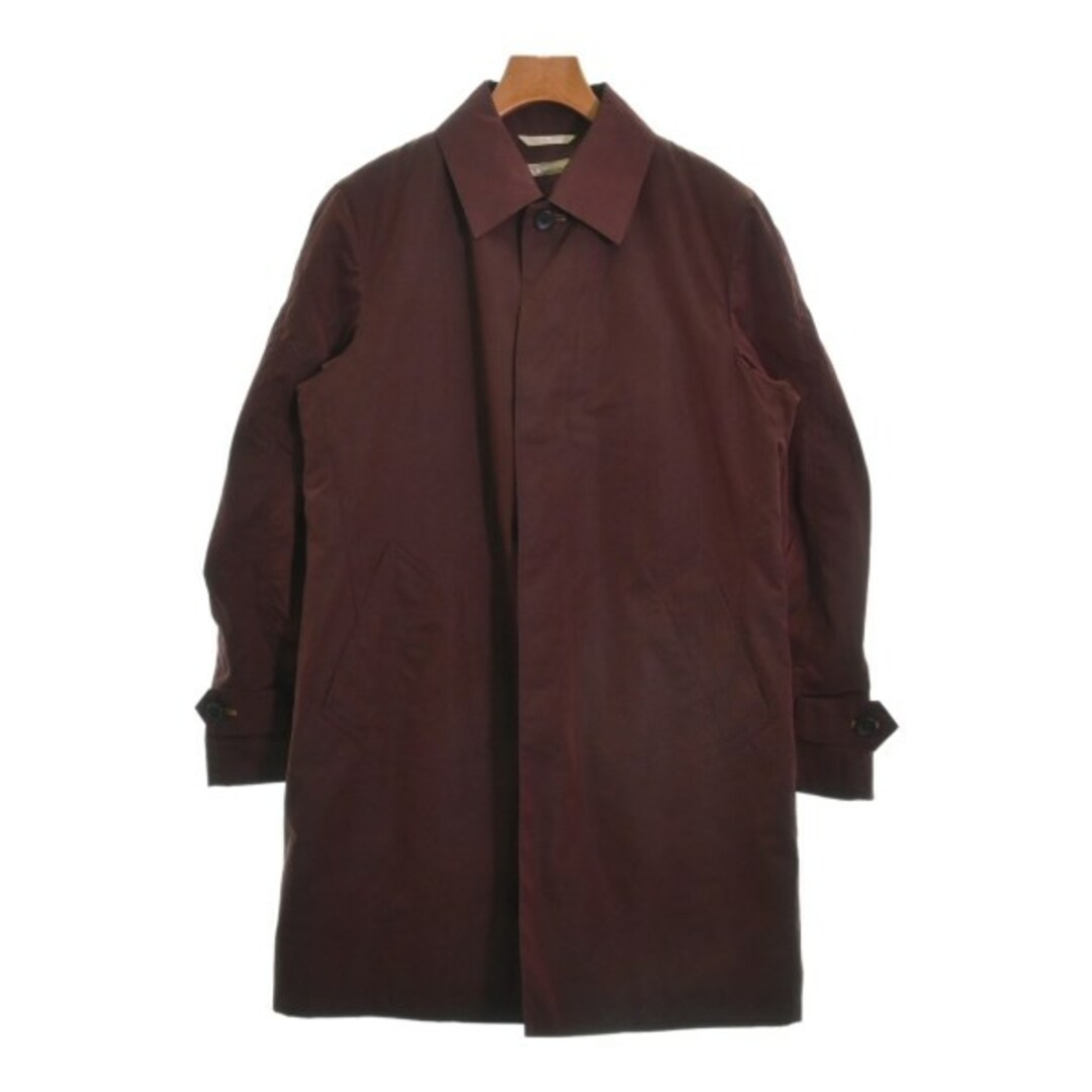 Paul Smith COLLECTION(ポールスミスコレクション)のPAUL SMITH COLLECTION ステンカラーコート M エンジ系 【古着】【中古】 メンズのジャケット/アウター(ステンカラーコート)の商品写真