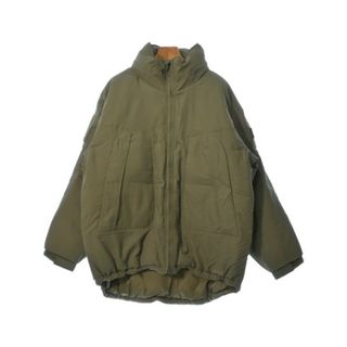 マーモット(MARMOT)のMarmot マーモット ダウンジャケット/ダウンベスト L カーキ 【古着】【中古】(ダウンジャケット)