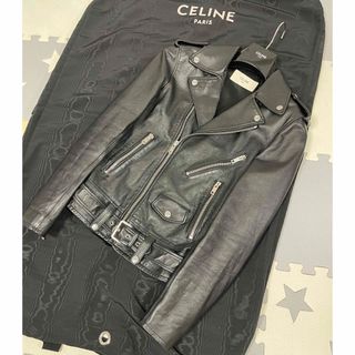 セリーヌ(celine)のセリーヌCELINE 19SS クラシックバイカーレザーライダースジャケット44(ライダースジャケット)