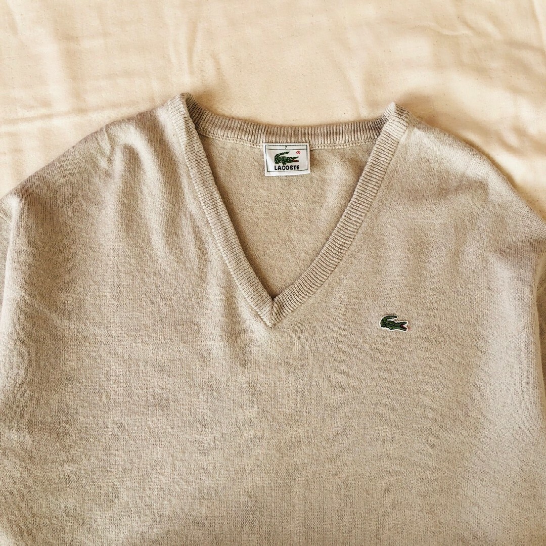 LACOSTE(ラコステ)のLACOSTE　ラコステ　90s　Vネックニット　セーター メンズのトップス(ニット/セーター)の商品写真